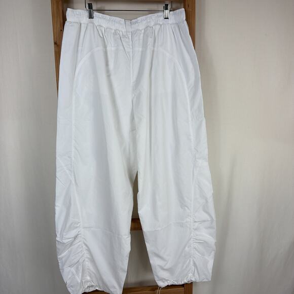 NWT Athleta White Grace Warm Up Pants Drawstring Ankle #1368 Size 1X - Picture 5 of 6